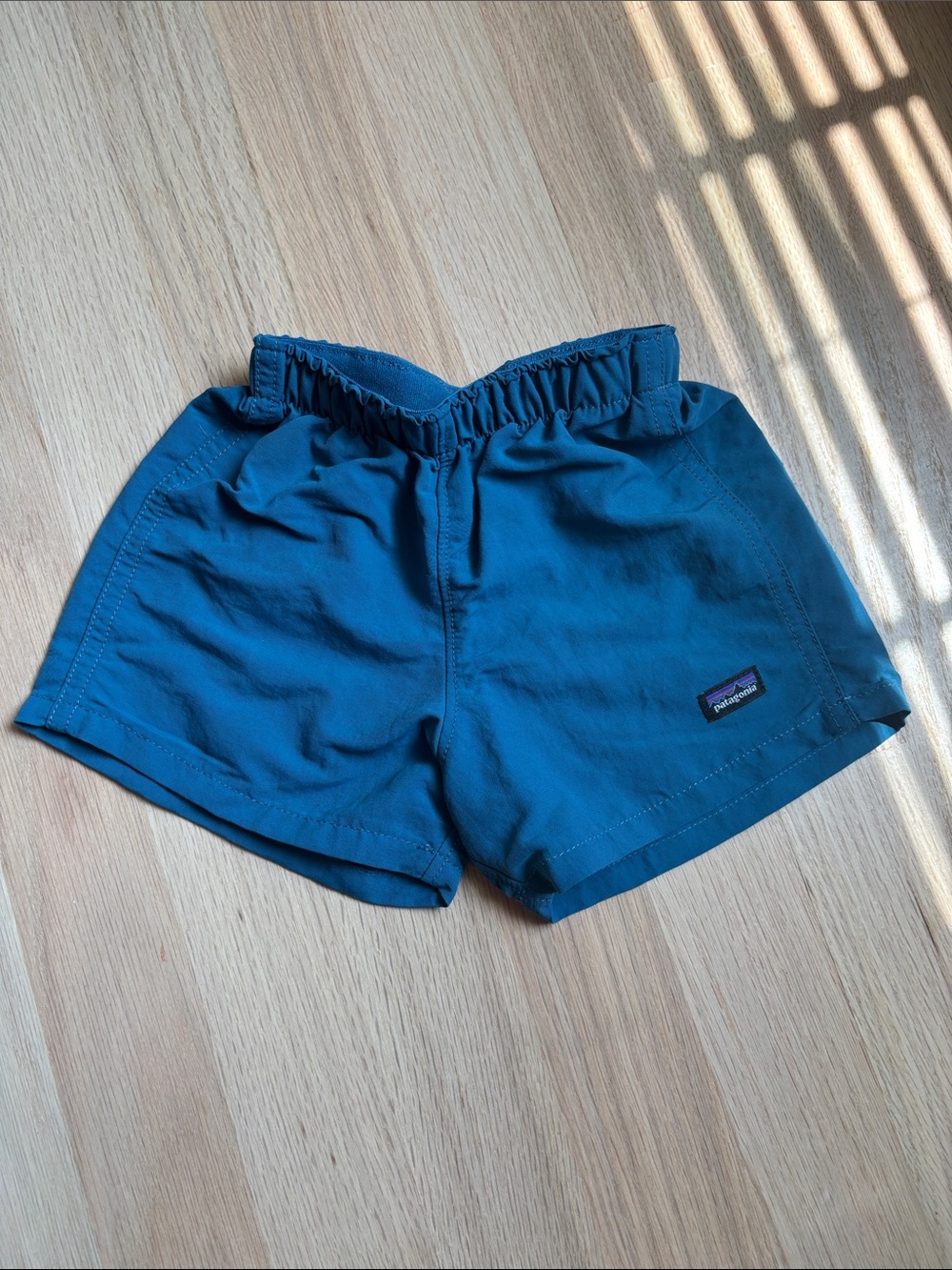 Baby (3-6months) Patagonia Teal Athletic Elastic-Waist Shorts